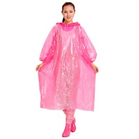 Poncho Ligero impermeable Para Lluvia Arko - Rosado